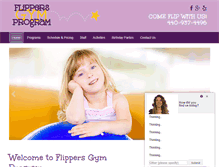 Tablet Screenshot of flippersgym.com